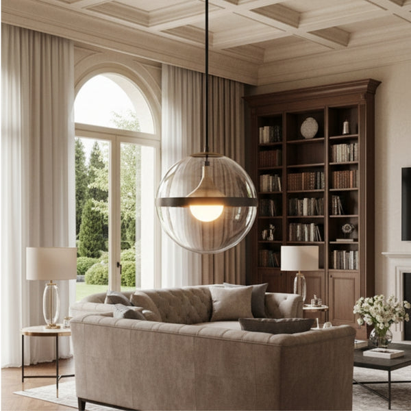 Modern Adjustable Glass Pendant Lamp