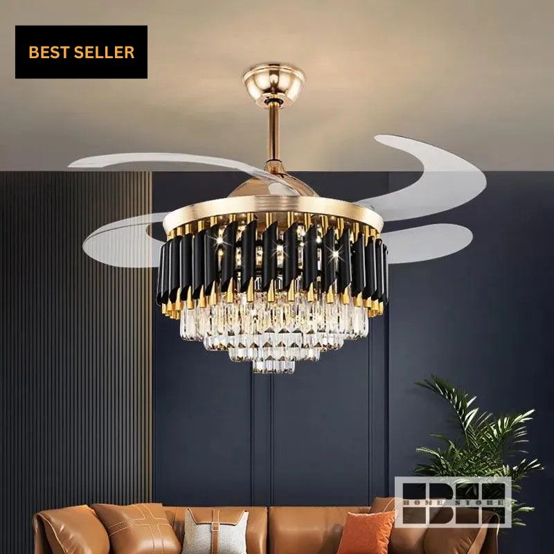 Luxury Crystal Ceiling Fan.