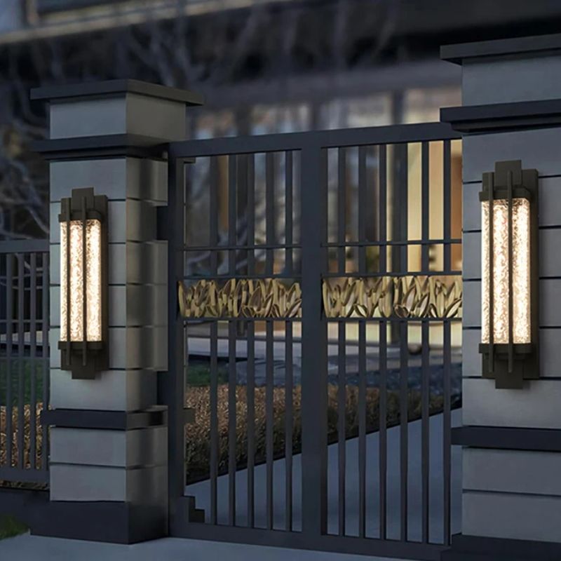 Black Porch Anti-Rust Outdoor Wall Lamp.