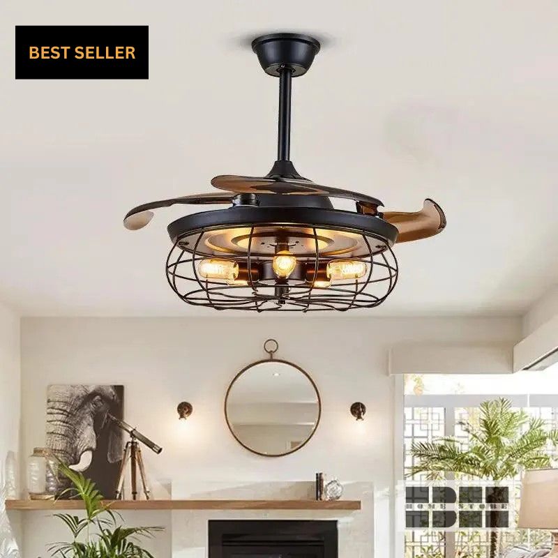 Retro American LED Fan Lamp.