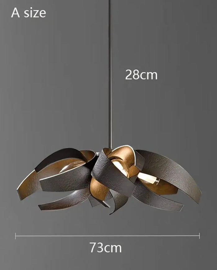 Ambiance Stylish LED Chandelier. - A size black / Warm White