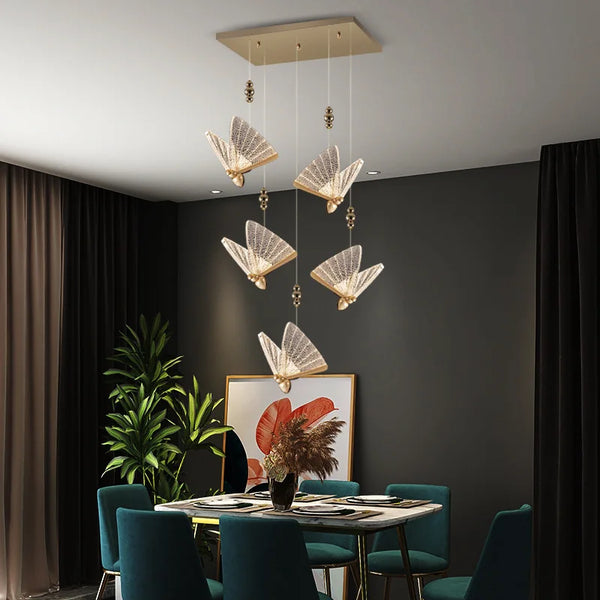 Modern Creative Nordic Chandelier, LED Butterflies Pendant Lights for Home Decor. - BH Home Store