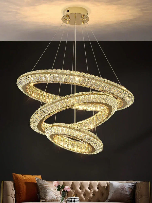 Luxury LED Circle Pendant Lamp: Elevate Your Home with Luxury Lighting - BH Home Store