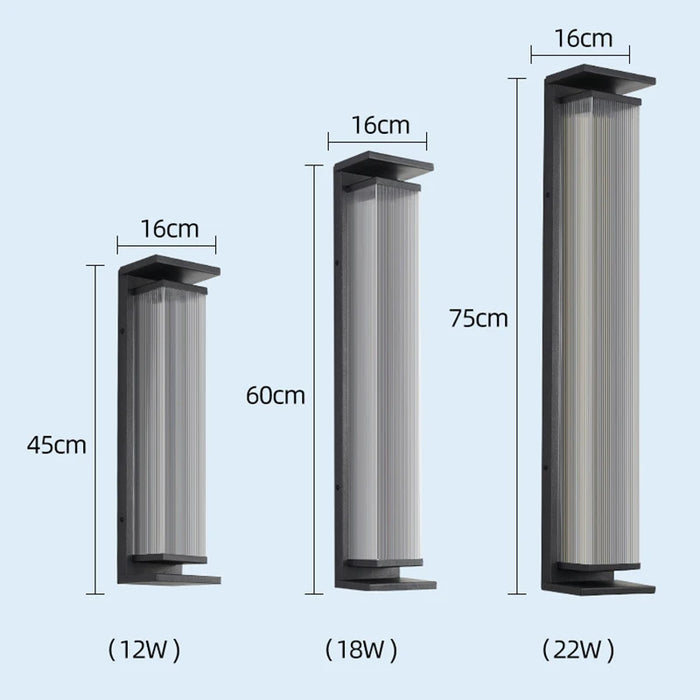 Energy-Efficient Outdoor Solar Lamp. - Warm White / 12W  45cm