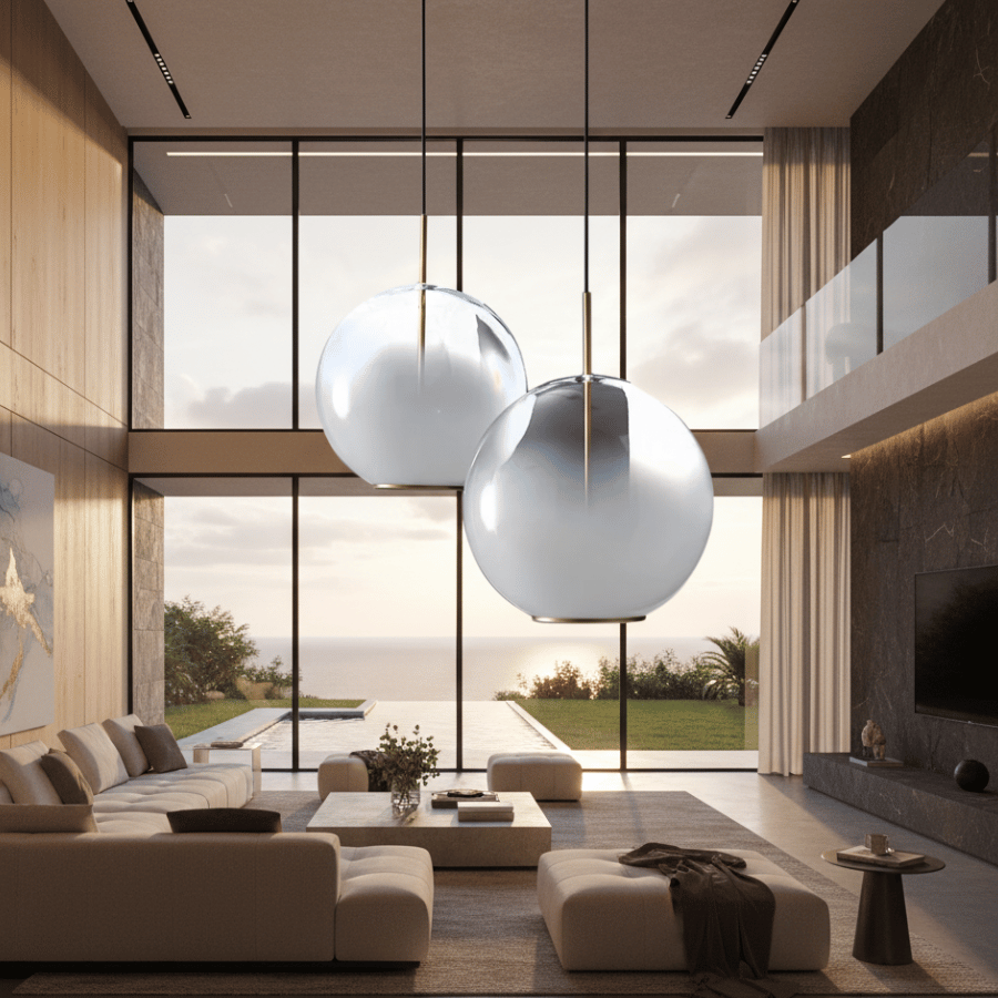 Modern Gradient Glass Pendant Lamp