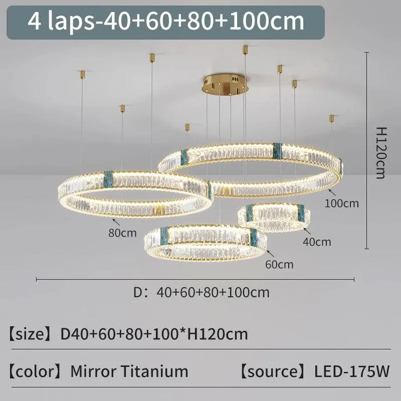 Atmospheric Circular Crystal Light. - BH Home Store