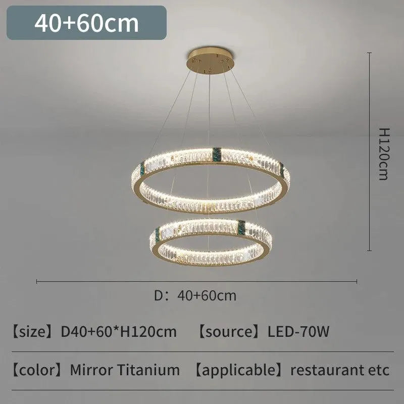 Atmospheric Circular Crystal Light. - BH Home Store
