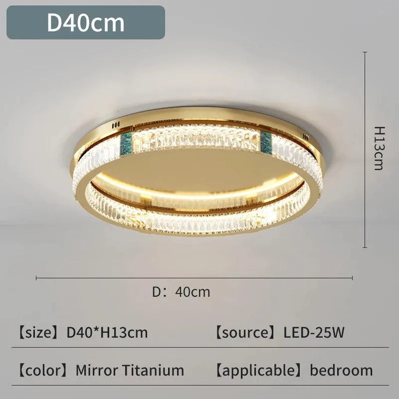 Atmospheric Circular Crystal Light. - BH Home Store