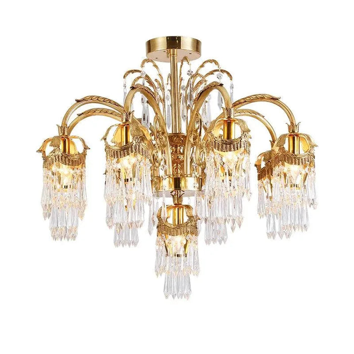 European Copper Luminous Pendant . - 7lights D72 H60cm