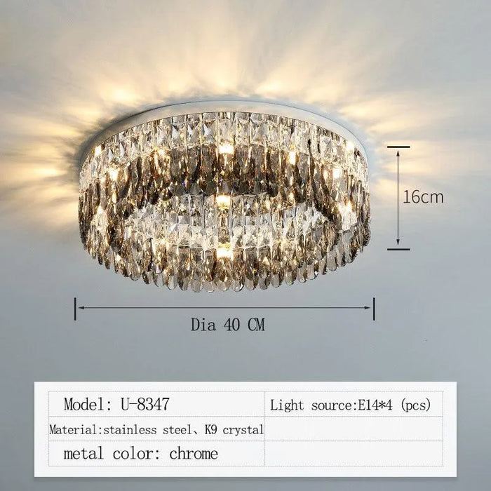 Nordic Crystal Brilliance light. - Dia40 H16CM / Warm White