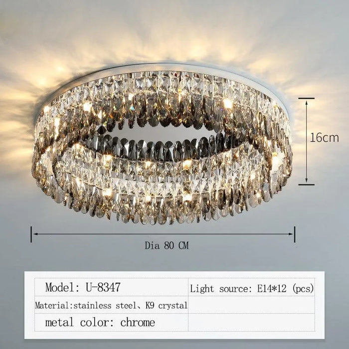 Nordic Crystal Brilliance light. - Dia80 H16CM / Warm White
