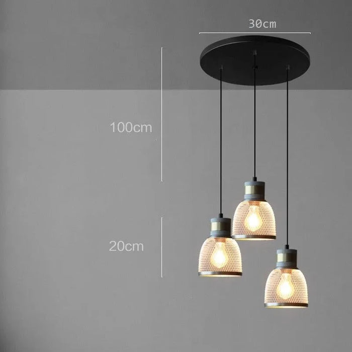 Chic Loft Style Industrial Pendant . - 3 Heads 1 / 4W(MAX100W)