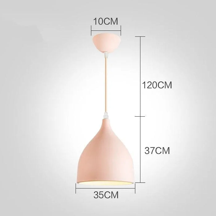 Chic Macaron-Colored Pendant. - S / TRICOLOR