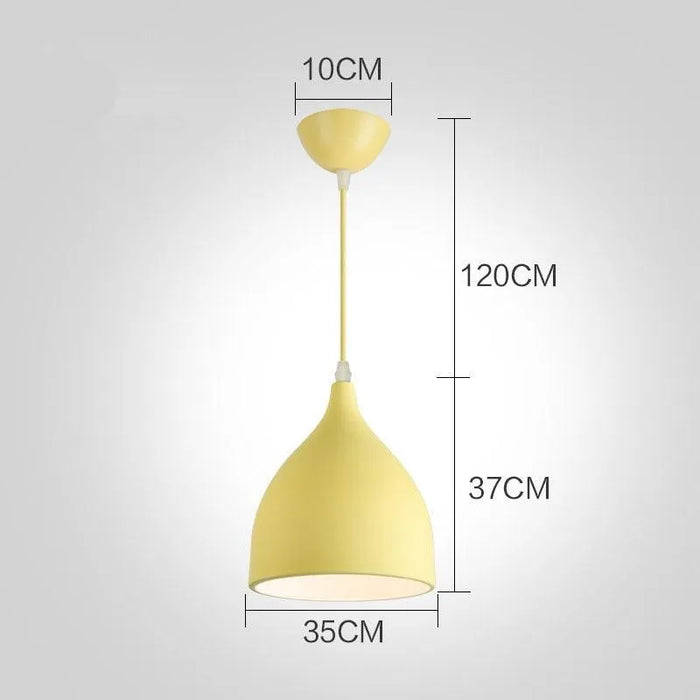 Chic Macaron-Colored Pendant. - K / TRICOLOR