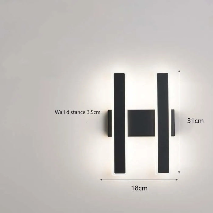 Chic Wall Sconce LED wall light. - B-2PCS / warm white