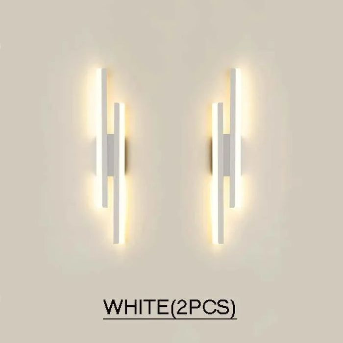Chic Wall Sconce LED wall light. - white-2pcs / warm white
