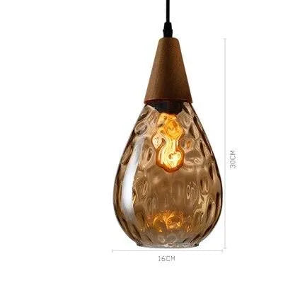 Classic Retro Glass LED Pendant. - Glass 9 / 0-5W