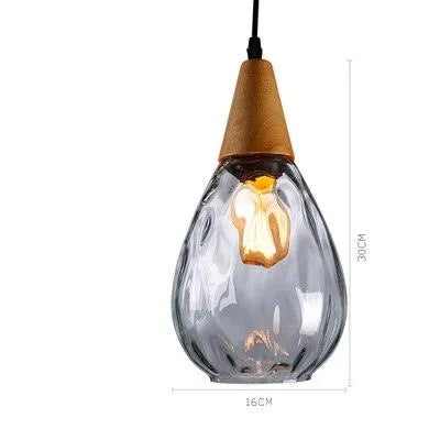 Classic Retro Glass LED Pendant. - Glass 11 / 0-5W