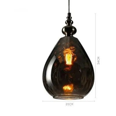 Classic Retro Glass LED Pendant. - BH Home Store