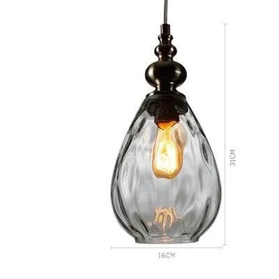 Classic Retro Glass LED Pendant. - Glass 2 / 0-5W