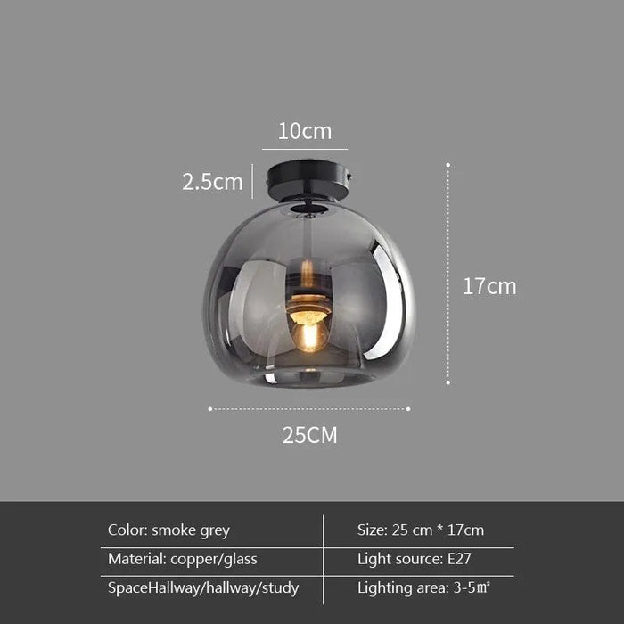 Contemporary Brass Glass Chandelier. - C / without bulb