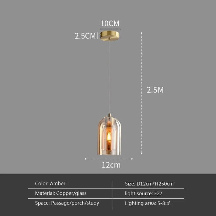 Contemporary Brass Glass Chandelier. - K / without bulb