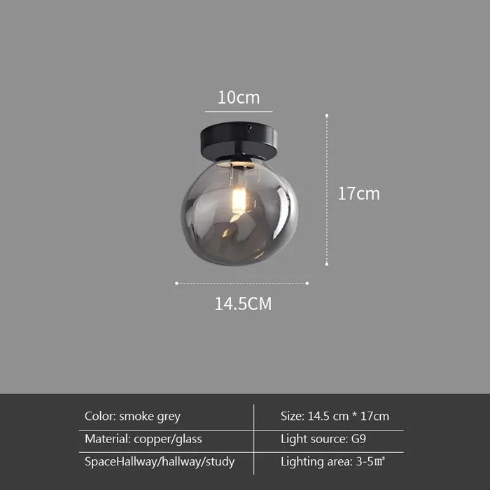 Contemporary Brass Glass Chandelier. - F / without bulb