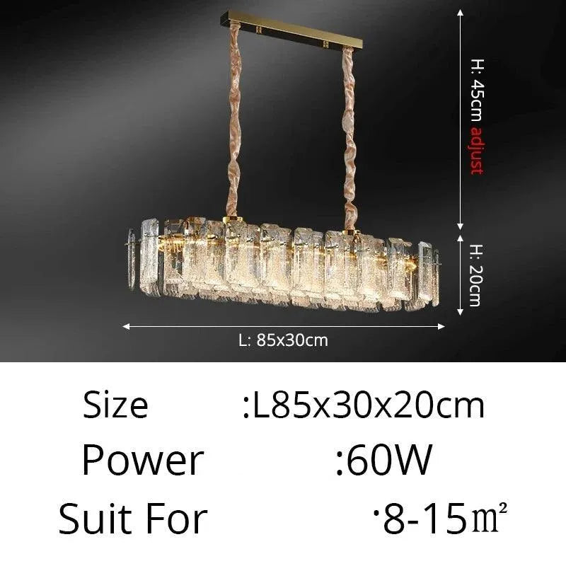 Contemporary Circle Chrome Chandelier. - BH Home Store