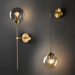 Contemporary Glass Wall Lamp.
