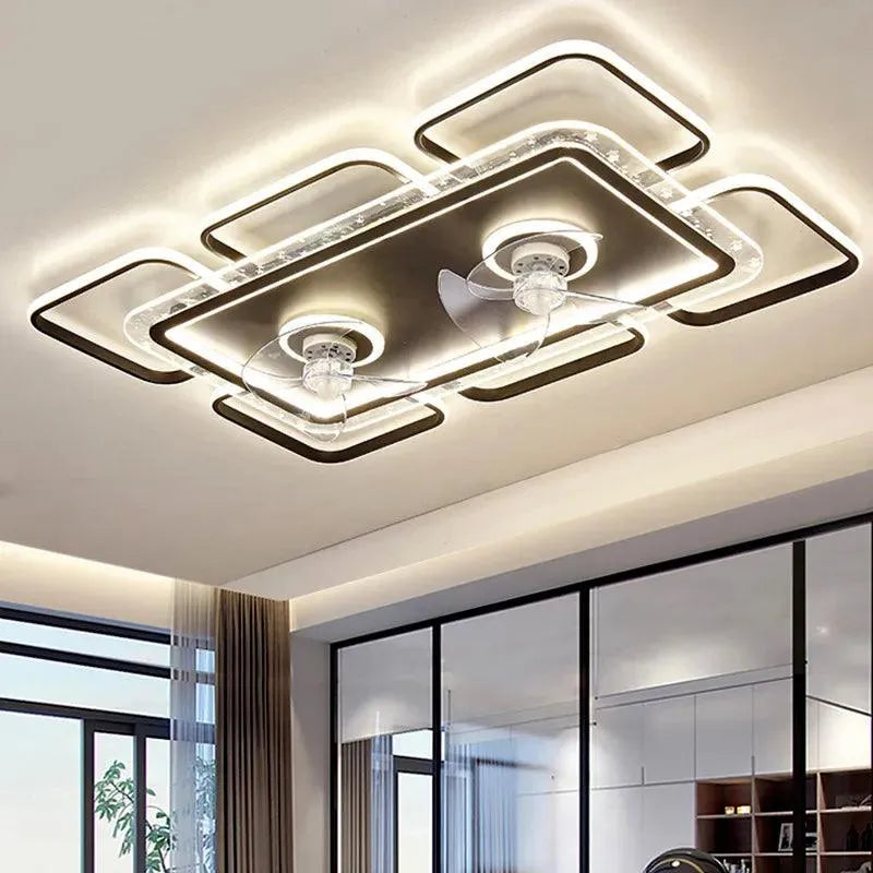 Ceiling Lamp with Folding Fan.