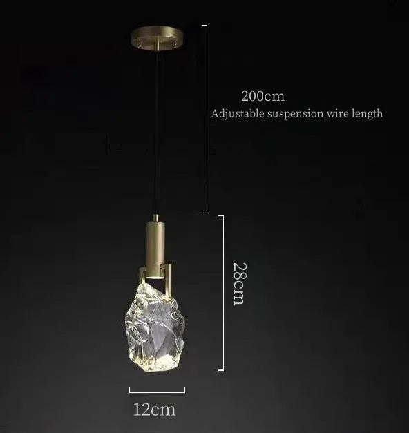 Contemporary Loft Crystal Pendant. - Pendant lamp / Cold White