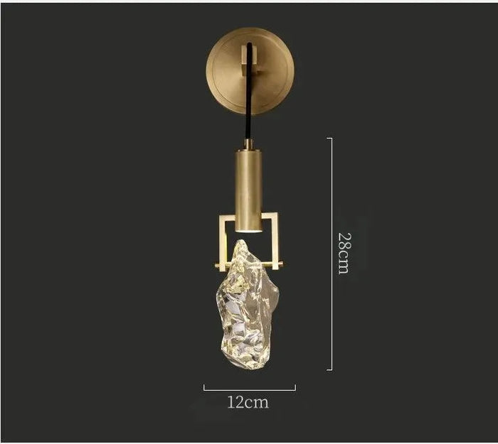 Contemporary Loft Crystal Pendant. - Wall lamp / Cold White