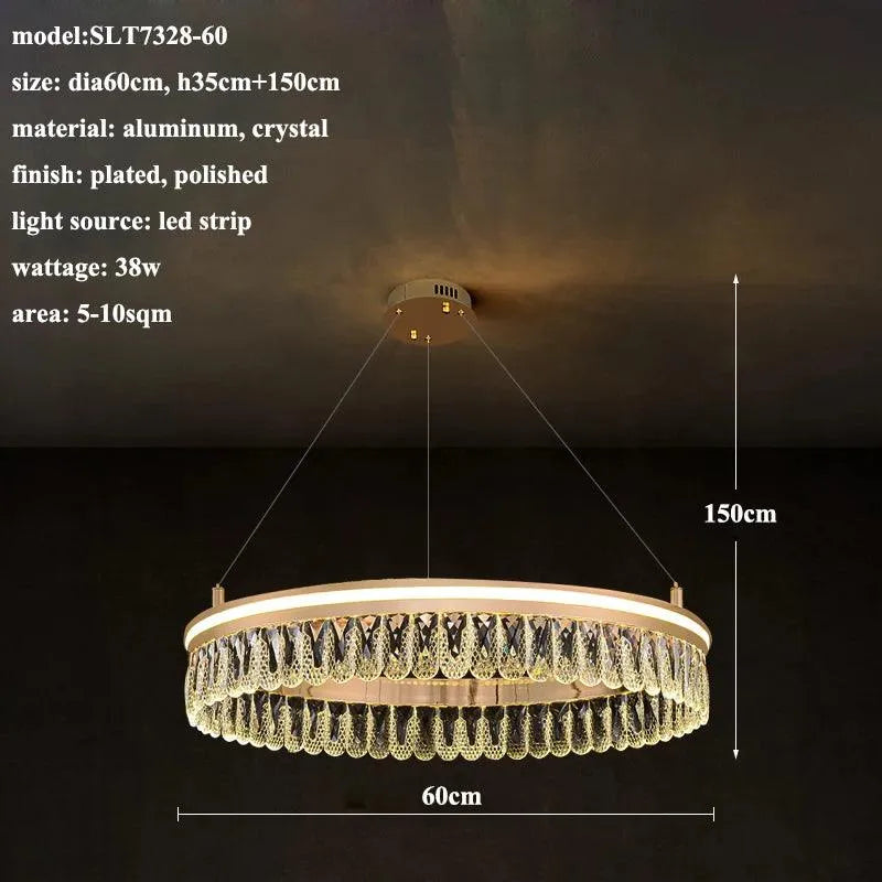 Elegant Crystal LED Chandelier. - BH Home Store