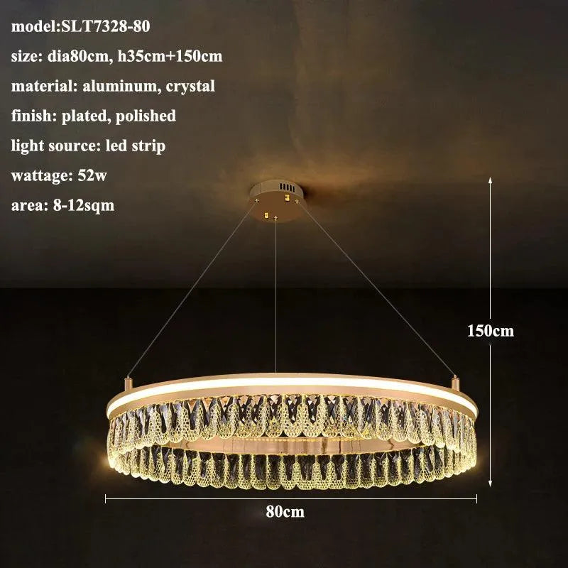 Elegant Crystal LED Chandelier. - BH Home Store