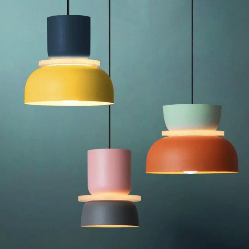 Modern Color Matching Pendant.
