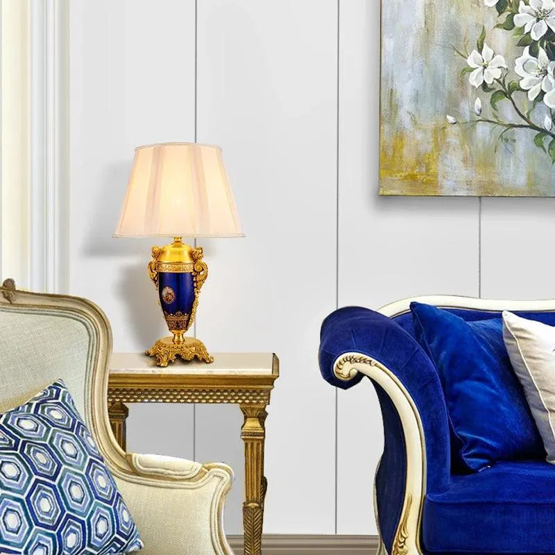 Elegant Brass Trophy Style Table Lamp.
