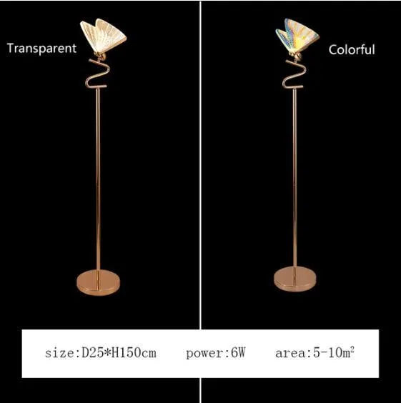 Modern Elegant Butterfly Pendant Light. - Type D / Neutral Light / Colorful