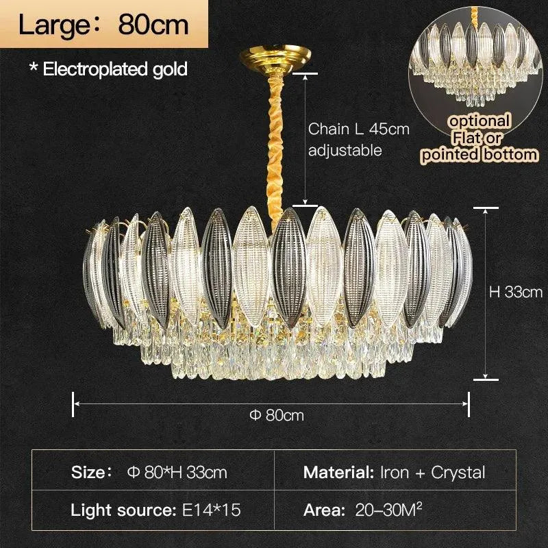 European Crystal Modern Chandelier. - BH Home Store