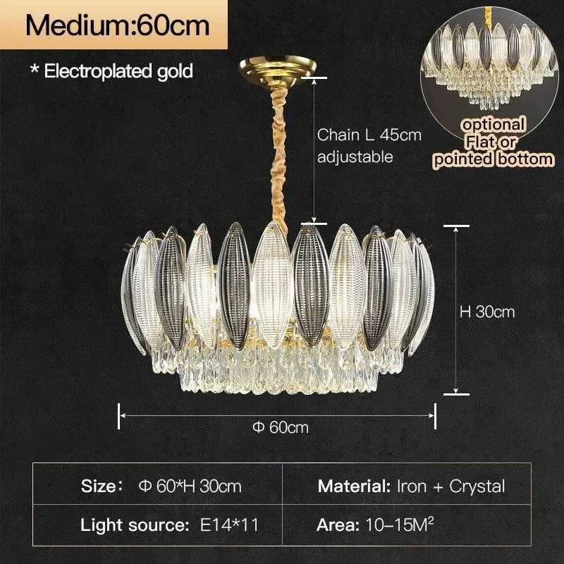 European Crystal Modern Chandelier. - BH Home Store