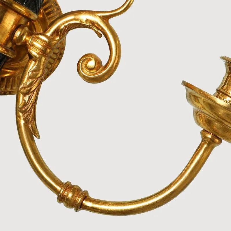 Elegant French Gold Full Copper Illumination: Luxury Wall Lamp for Distinguished Spaces. - BH Home Store