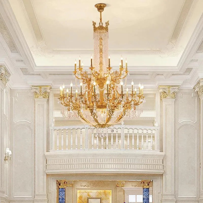Elegant Large Crystal Chandelier.