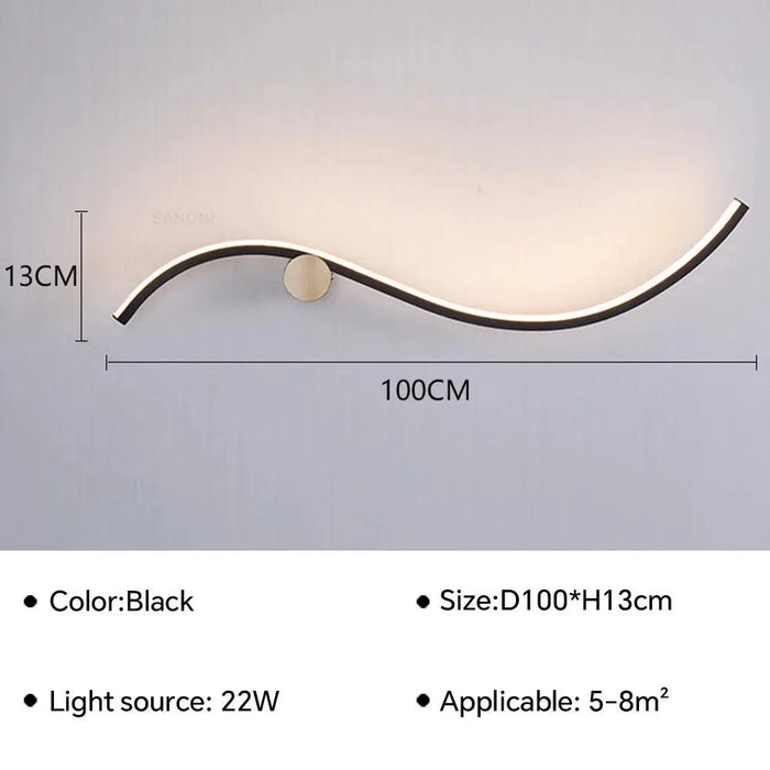 Elegant Modern Lighting Wall Lamp. - TypeB 100CM / Cold White