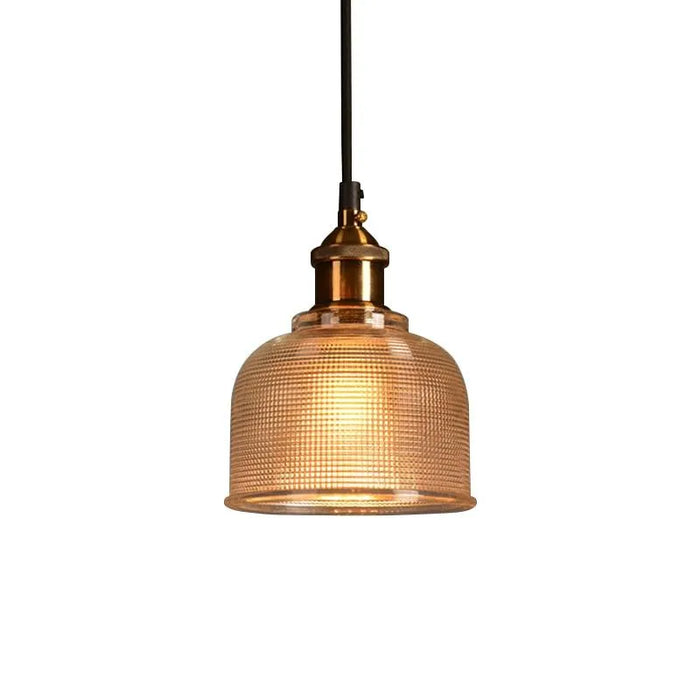 Modern Nordic Brass Chandelier. - Amber No Bulb