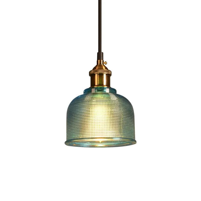 Modern Nordic Brass Chandelier. - Blue No Bulb