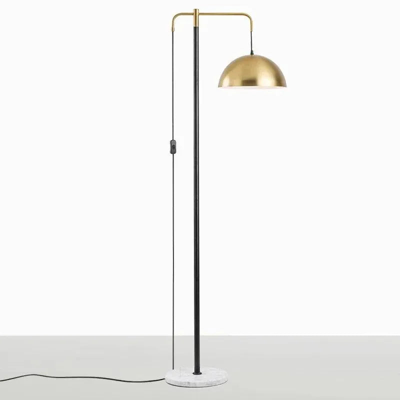 Elegant Nordic Gold Metal E27 Floor Lamp: Postmodern Minimalist Stand for Model Rooms. - BH Home Store