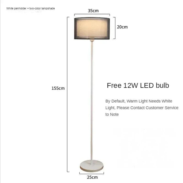 Elegant Nordic LED Floor Lamp. - Two-color lampshade5