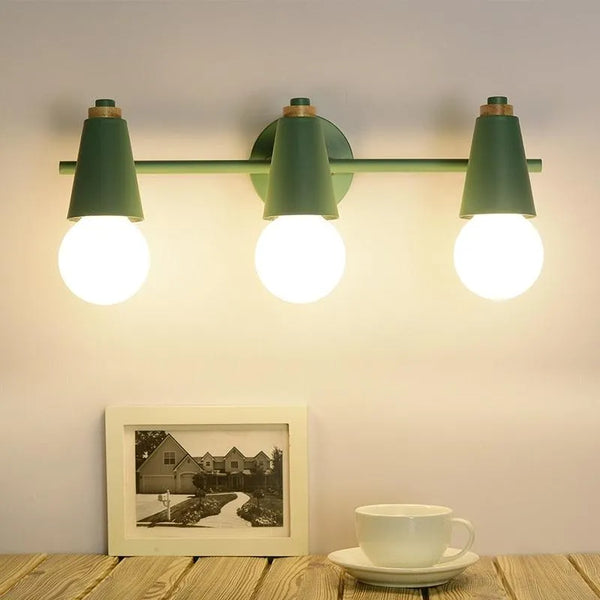 Elegant Nordic LED Macaron Mirror Headlight, Multicolor Simple Wrought Iron Wall Lamp. - BH Home Store