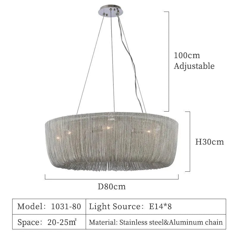 modern Nordic Tassel Chandelier. - BH Home Store