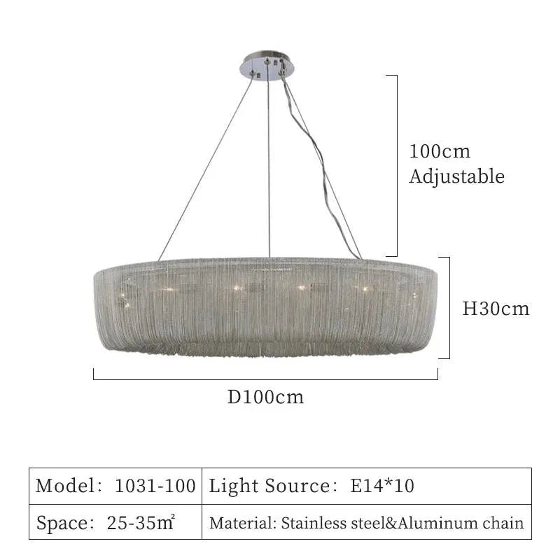 modern Nordic Tassel Chandelier. - BH Home Store