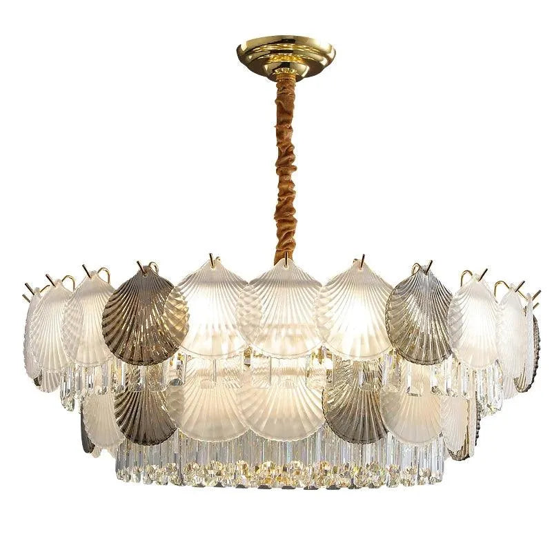 Elegant Shell Crystal Chandelier. - BH Home Store